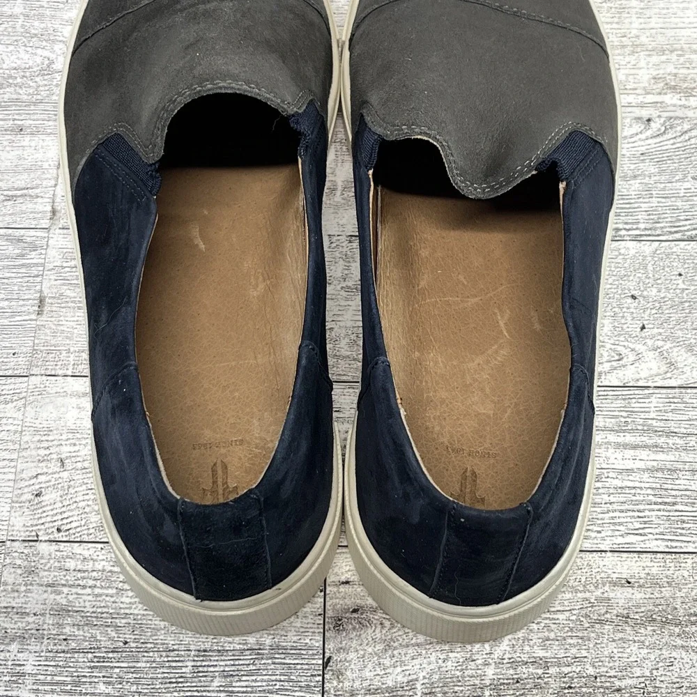 Frye Gemma Cap 3471123SKM Blue Gray‎ Suede Slip-On Shoes Women Size 9M